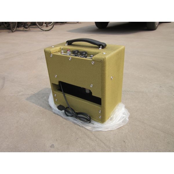 Custom 1*8 Inch Grand Boutique 5W Class A Valve Vintage Style Tweed White Black Tolex Guitar Amplifier Tube Amp Combo