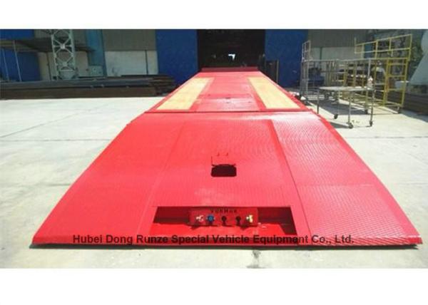 Folding Gooseneck Lowboy Trailer 100 Ton For Crane Excavator Tractor Transportation