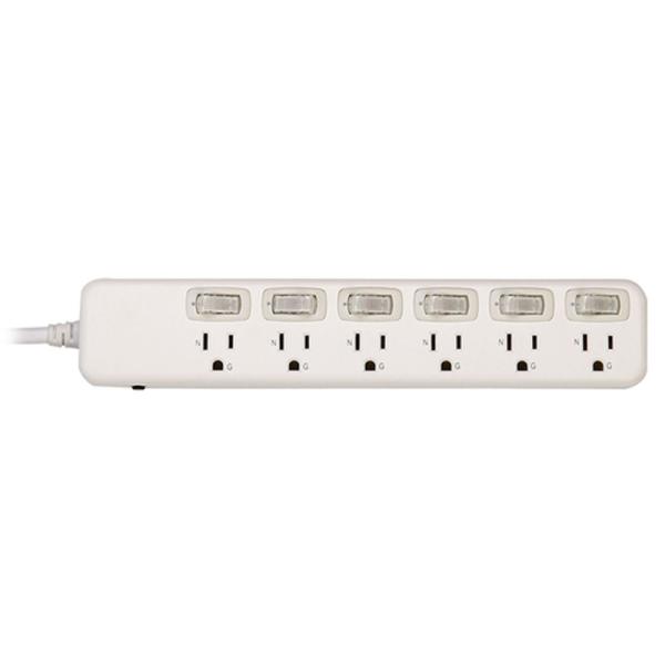6 outlet Power Socket 1.5FT Cord, Surge Protector