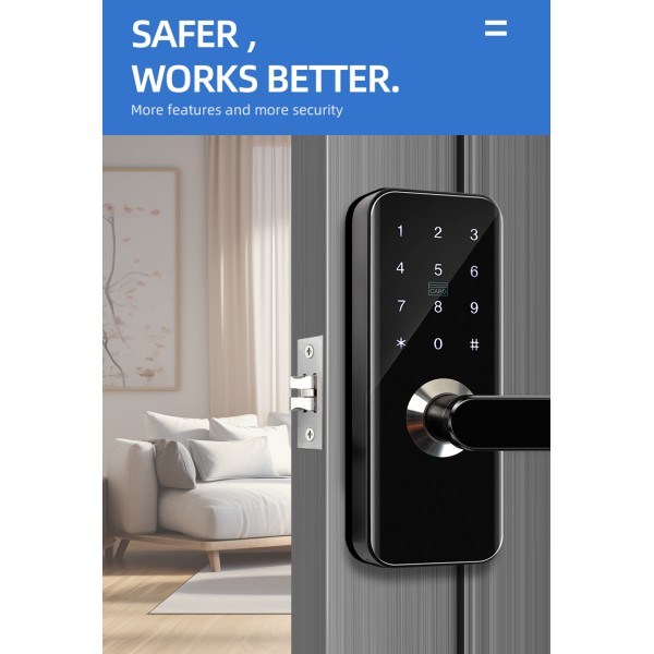 YAGU Wholesale Price High Quality Mobile Application Durable Granular Digital Button Swipe Card Password Door Lock