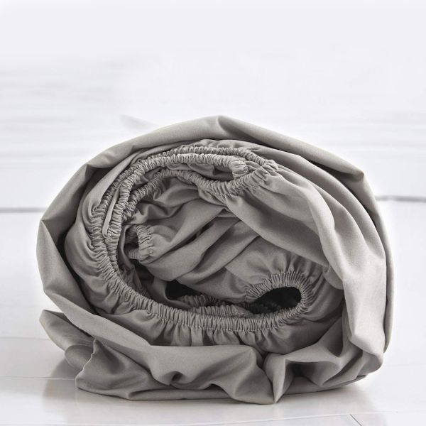 Customized YES 100% Polyester Microfiber Fitted Sheet Fully Elastic All Around Extra Deep Pocket All-Season