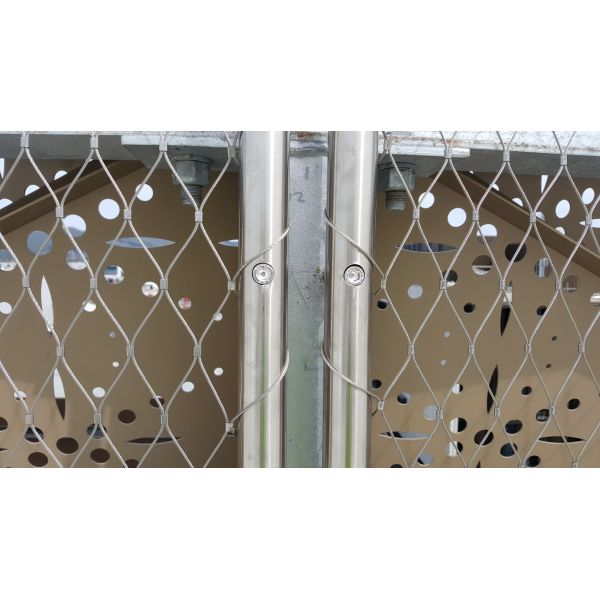 Custom Ferrule Type Inox 316 Wire Rope Net Flexible Stainless Steel Cable Webnet X Tend Mesh