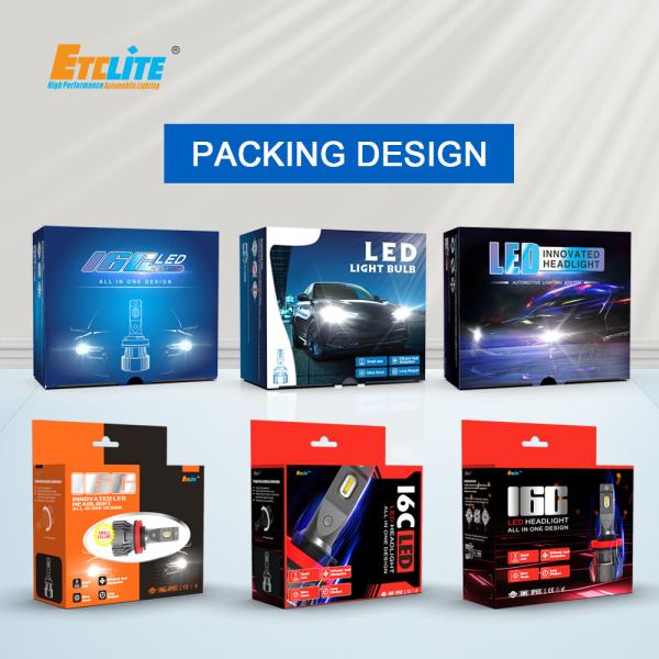 1860AW H1 12v 55w Led Headlight Bulb 6500k 6063 aluminum Material