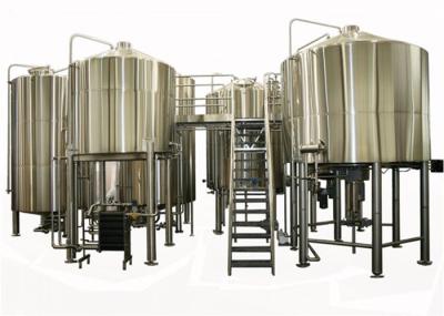 35BBL Large Brewing Equipment Semi Auto Controlling SUS304 / 316L Steam Heating
