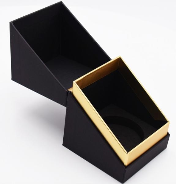 Decorative Organic Paper Candle Gift Box Folding Cardboard Packing Boxes With Foam Insert