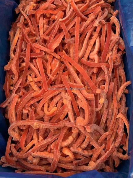 Certified Quality Professional Manufacture IQF Frozen Red Bell Pepper Strips