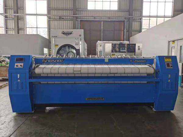 Professional 1.5kw Automatic Laundry Flat Ironer With Steam Or Electric Heating