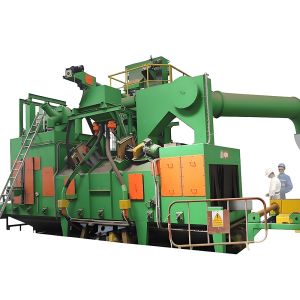 4 To 12 Pcs Roller Conveyor Shot Blasting Machine With Conveyor Speed 0.5-4m/Min