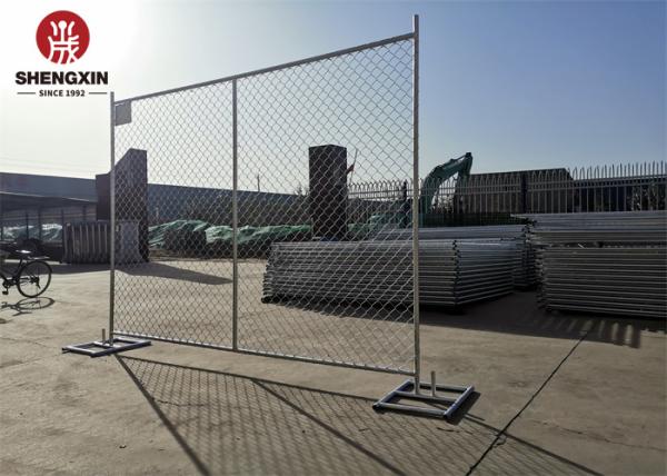 Iron Welded Dia 2mm Security Chain Link Fence Temporary Fencing Panels