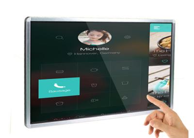 High Resolution Touch Screen Digital Signage Built - In Clock Wide Viewing Angle