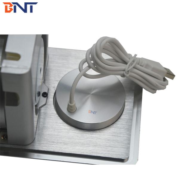 BNT Latest model power changeable motorized revole desk power data outlet aluminum alloy built in worktop