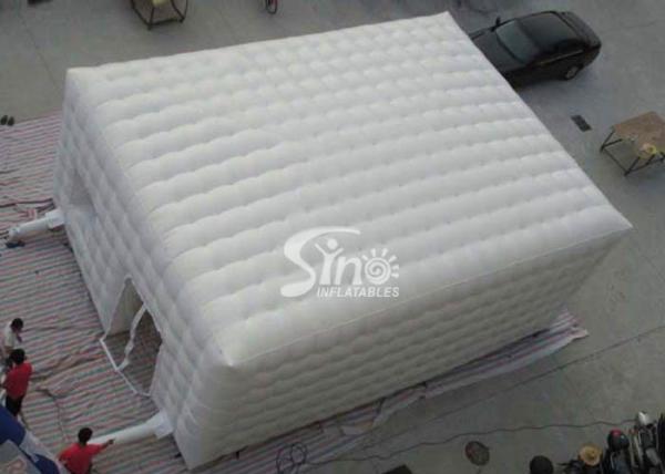 outdoor party or events white inflatable cube tent with removable windows N doors
