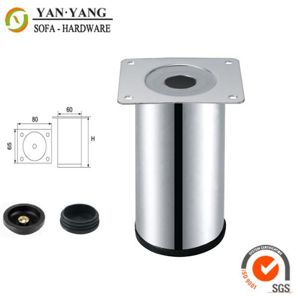 120mm high chrome metal table legs factory price round furniture legs SL-257