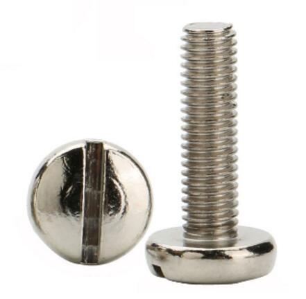 DIN85 Slotted Pan Head Machine Screw / Carbon Steel Pan Head Screw M8x30 Size