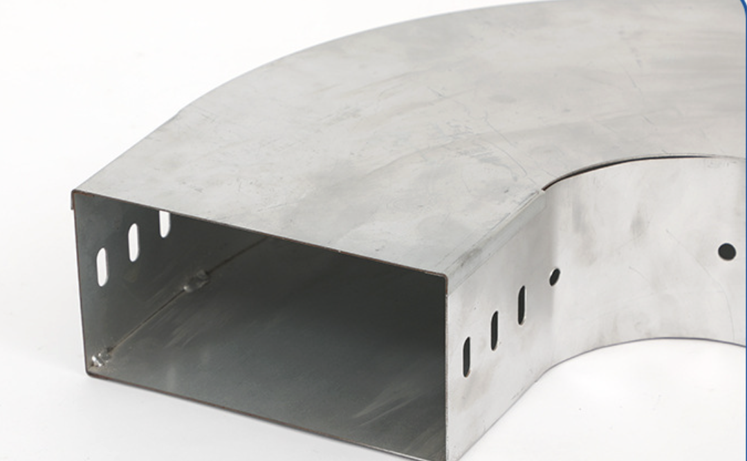 Galvanized Steel Cable Tray Fittings Arc Bend Elbow Accessory for Cable Corner Routing