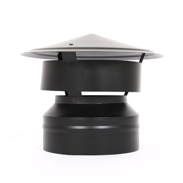 Декоративная крепкая черная труба камина, двойная чернота трубы газохода стены 5 длиной прямо