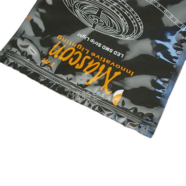 High Quality Anti-static Aluminium Foil Shielding Reusable Laminated Pouch LED Strip Lamp Belt Packaging Bag