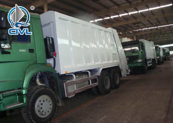 Heavy Duty Howo 6X4 Hook Lift Garbage Truck  Detachable Compression Garbage Truck 18 Tons 10 - 12m³ Roll Off  Truck