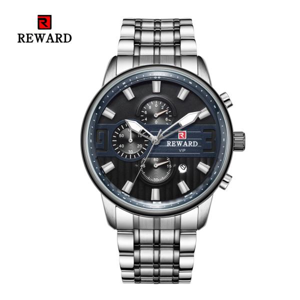 IP Coating Color Mens Stainless Steel Watches 2.5D Chronograph Quartz Movement
