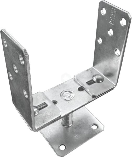 Adjustable Metal Brackets 0-200mm for Fence Post Repair to Concrete, Decking Support