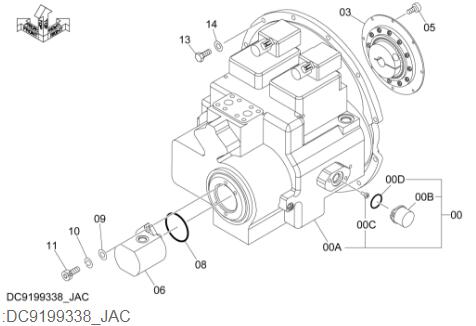 гидравлический главный насос 9184686 9199338 4633472 приложенный к экскаватору Хитачи ЗС470-5Г ЗС470-3Ф ЗС450-3Г