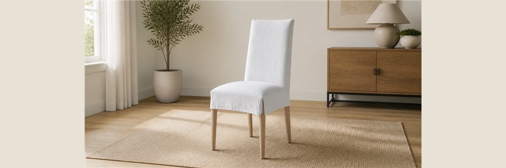 Slipcovered Upholstered Dining Chair – Perfect for Weddings CYC-055