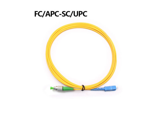 3m PVC Duplex Patch Cord , Fiber Patch Cord Sc To Lc - 40 - 85 °C Operating Temp Range