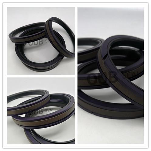 Anéis hidráulicos de bronze SPGW100 105 707-44-11080 707-44-11070 do selo do pistão de PTFE