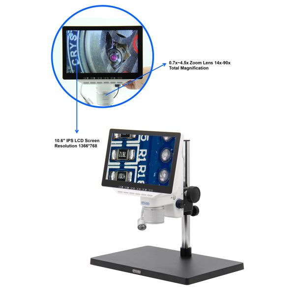 LED HDMI DC12V CNOEC Digital LCD Microscope