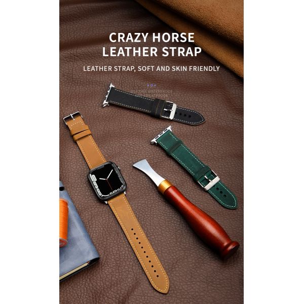 Apple Watch Leather Look Band Bracelet for 38mm 40mm 42mm 44mm Series 7 6 SE 5 4 3 2 1