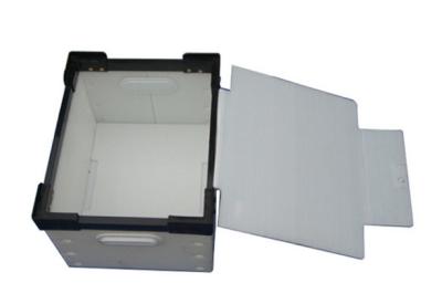 Hollow Sheet Plastic Reusable Boxes White Corrugated Plastic Crates Durable With Lid