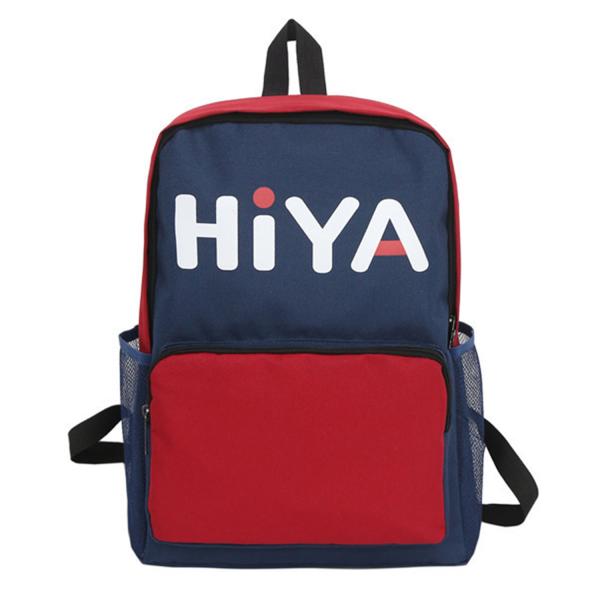 new Oxford cloth color contrast backpack fashion sports letters printed men's and women's outdoor leisure backpack