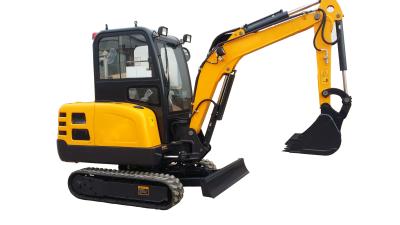 Mini Rubber Track Mini Crawler Excavator Digger With Cabin WY22H Yellow