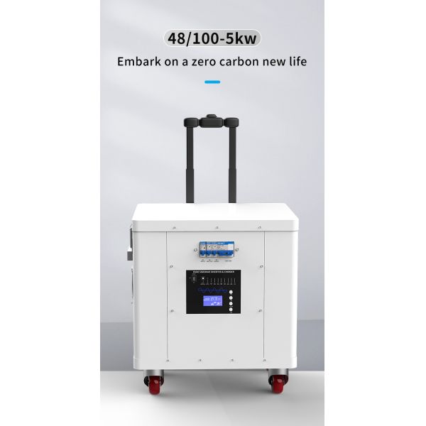 3500W AC Output Portable Power Station with LiFePO4 Battery and Wall-Mounted Design