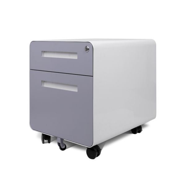 Office Furniture Equipment 2 Drawers Steel Mobile Pedestal Metal Movable Cabinet