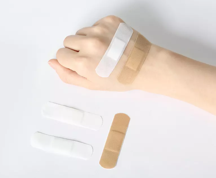 high quality white band-aid fabric medical wound adhesive plaster custom printed band aid