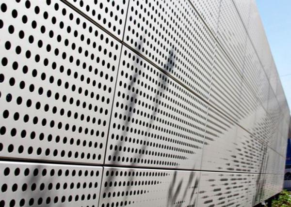 High Heat Transfer Decorative Perforated Sheet Metal Panels Corrosion Resistance