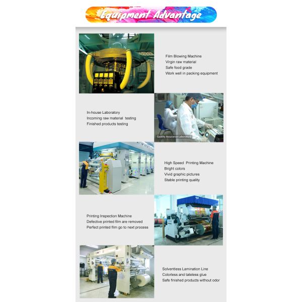 Напечатанный на заказ 250 г 500 г пластиковый пакет для упаковки пищи