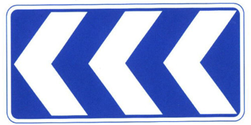 Road Information Guide Signs Blue and White Color Sign Thick Aluminum Traffic Sign Board Cost