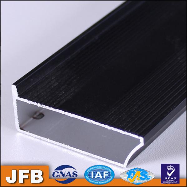 Item L092 3000meters anodized black windows and door types of for kitchen cabinet aluminum profile