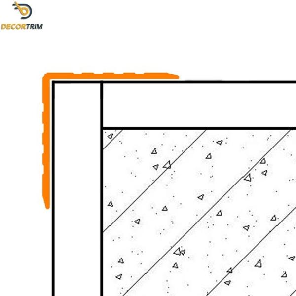 Multifunctional Wall Corner Protector Strips Powder Coat Surface 29x29x2500mm