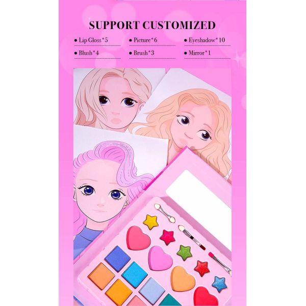 Safety Daily Use Entertainment Lovely Makeup Kit Play Beauty Set Durable