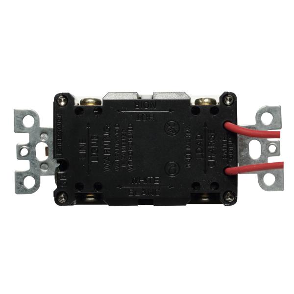 Tamper Resistant GFCI Receptacles 15A Self Grounding Electrical Outlets With LED Indicator