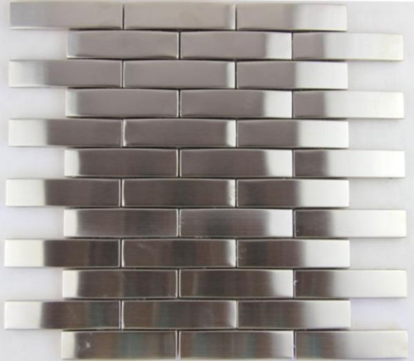 3d Arch Stainless Steel Mosaic Tile Backsplash , Stainless Steel Kitchen Tiles 8mm Thick
