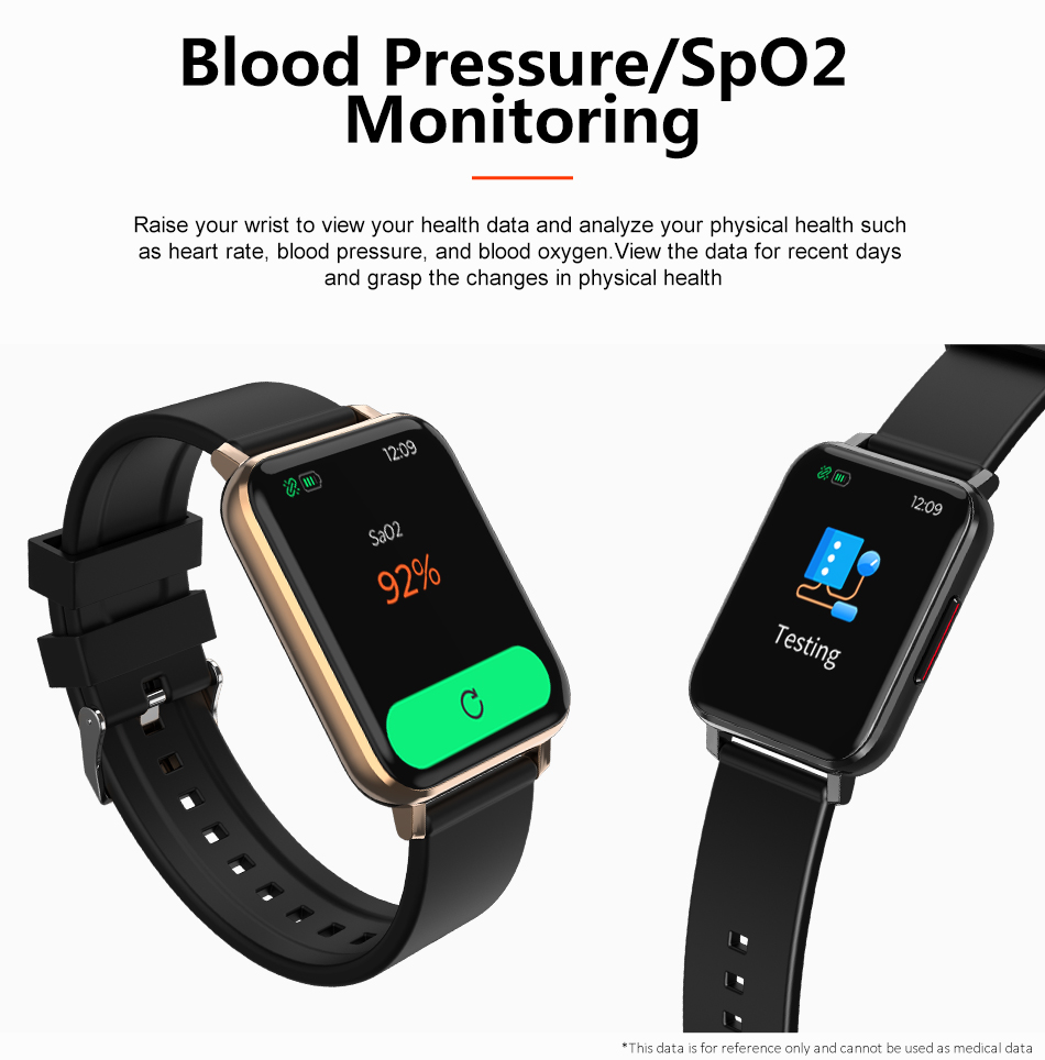 BT5.0 1,69 Smartwatch управлением музыки Smartwatch 128M экрана касания дюйма TFT