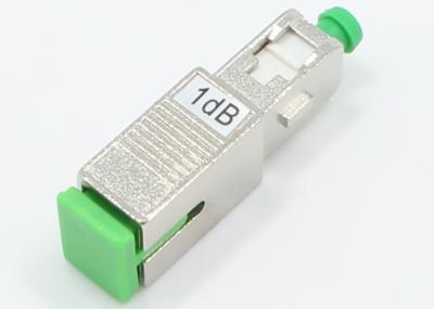 Atenuador da fibra ótica da manutenção programada do SC APC 1dB, baixo atenuador da fibra do único modo de perda de inserção