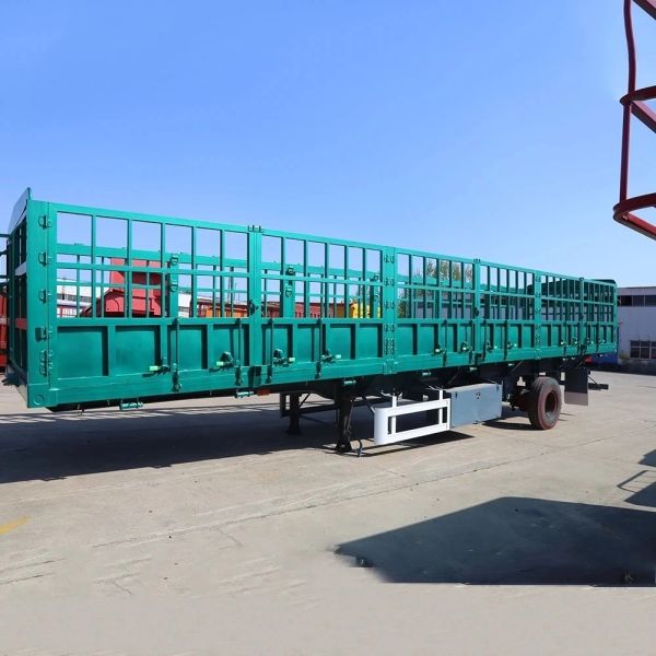 1 40 Tons 4 Axles Steel Bike One Wheel Caged Tipper Box Van Fence Container Cargo Trailer