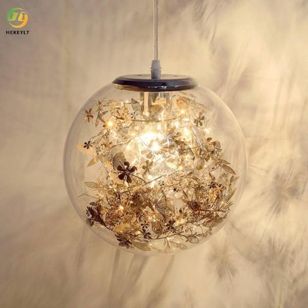 30 cm E27 Moderno Vidro Transparente Pingente Luz Personalizada Interior Moda Artística