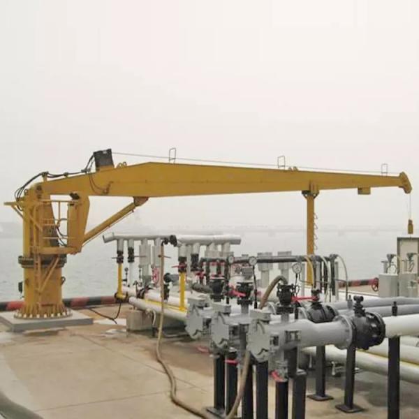 Marine Hydraulic Deck Crane Offshore Stiff Boom Crane Straight Arm Slewing