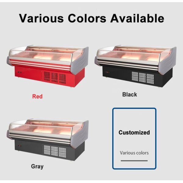 Малошумный замораживатель дисплея мяса быстрый замерзать замороженный для мясной лавки